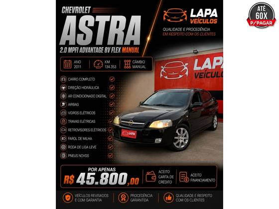 CHEVROLET ASTRA 2.0 MPFI ADVANTAGE 8V FLEX 4P MANUAL CHEVROLET ASTRA 2.0 MPFI ADVANTAGE 8V FLEX 4P MANUAL